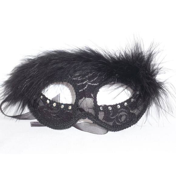 Black cat mask, masquerade mask, mardi gras mask, halloween mask, prom mask - Picture 1 of 5